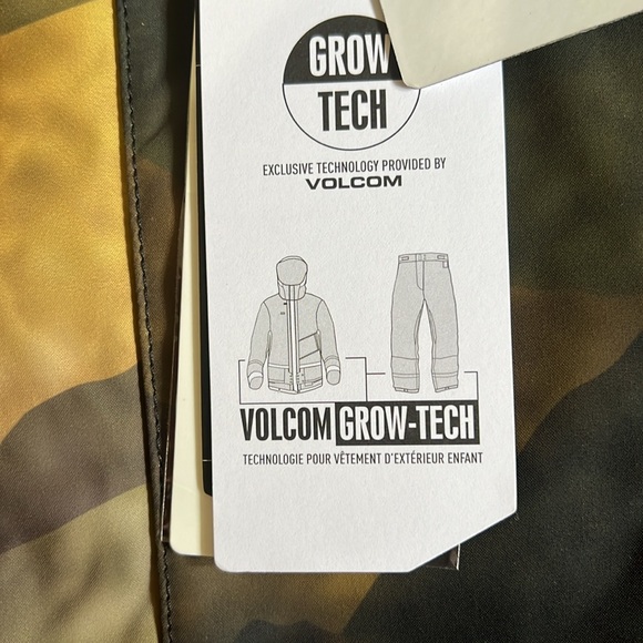 VOLCOM Youth Barkley Insulated Snow Bib Overall Pant Size Large NWT - Picture 13 of 16